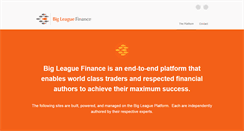 Desktop Screenshot of bigleaguefinance.com